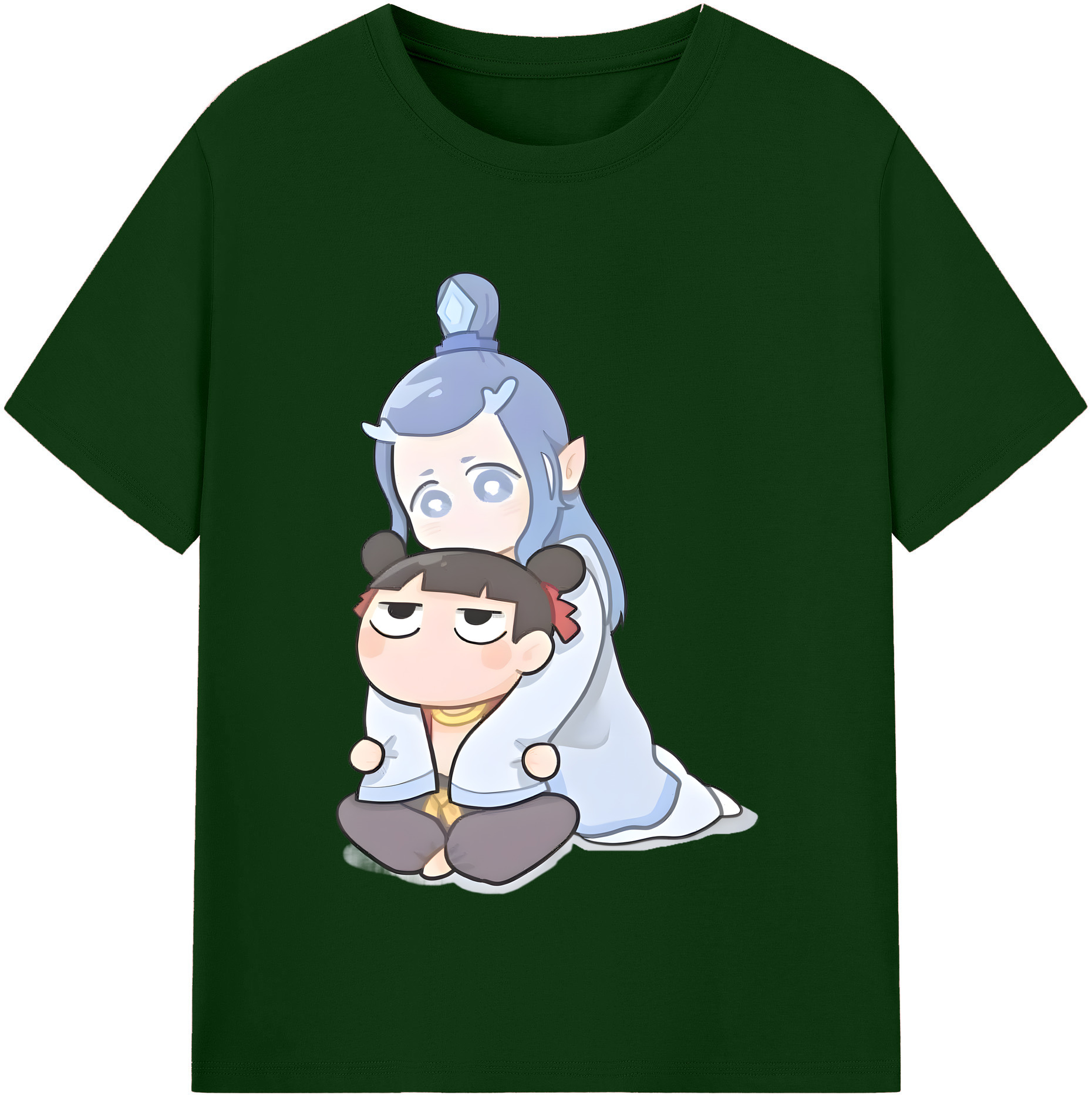 （画像用） Ne Zha 2 ナタ 魔童の大暴れ 綿100％半袖Tシャツ（フロントプリント）